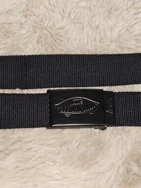 Vans Black Nylon Webbing Belt with Metal Buckle Up To 38" Waist.